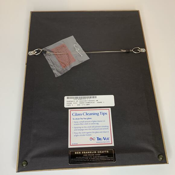 1910s Army Soldier Studio Portrait WW1 Wood Framed Tru Vue Glass 15 x11.5 - Picture 6 of 11